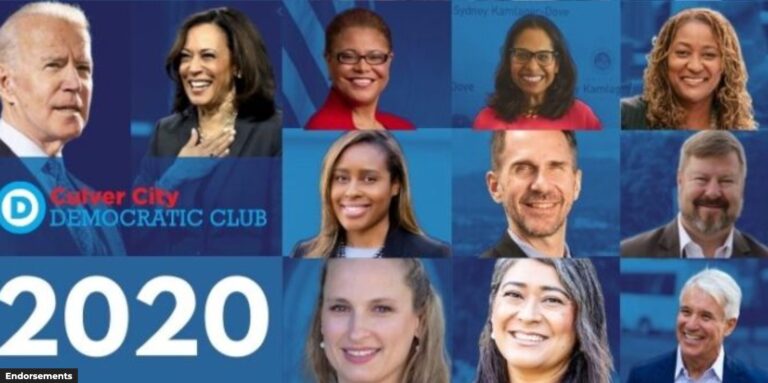 Culver City Dems Announce 2020 Election Endorsements